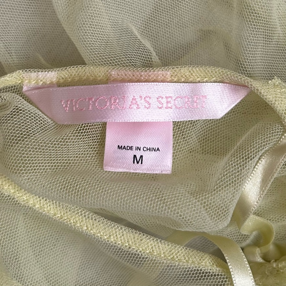 Victoria Secret Yellow Babydoll Lingerie Medium - Picture 7 of 9
